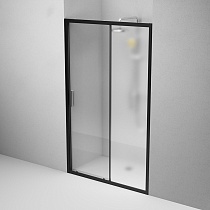 Душевая дверь Am.Pm Gem 120x195 прозрачное/матовое стекло, черный