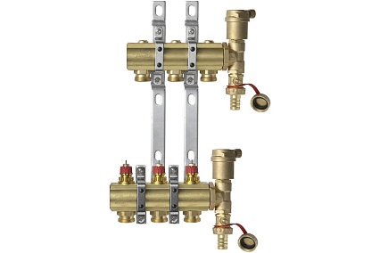 Комплект коллекторов Danfoss FHF-2 set , 3 выхода 088U0703 049500
