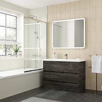 Мебель для ванной Art&Max Family-M 100 см, 3 ящика, Iron Stone