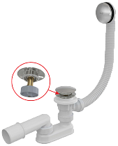 Слив-перелив AlcaPlast A504CKM click-clack 57 см