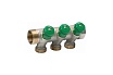 Коллектор с вентилями Comisa 1-3/4-2 выхода, никель 8820085
