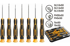 Набор отвёрток для точных работ Ingco 7 шт INDUSTRIAL HKSD0718