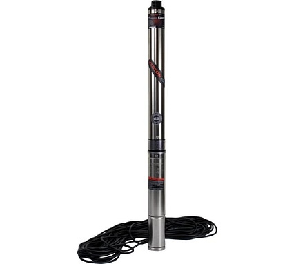 Скважинный многоступенчатый насос Verton DW75/550V (550Вт,Qmax 35л/мин,Hmax 75м,d насоса 76мм,верх.забор) 01.13295.13324