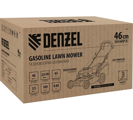 Бензиновая газонокосилка Denzel glr-460sp-zs 58824