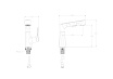Смеситель для раковины Wonzon&Woghand WW-121B108-MW выдвижной излив, белый матовый