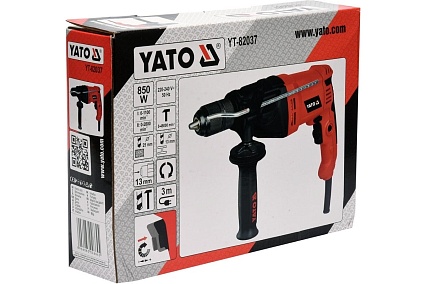 Ударная дрель Yato 2 скорости, 850 Вт YT-82037