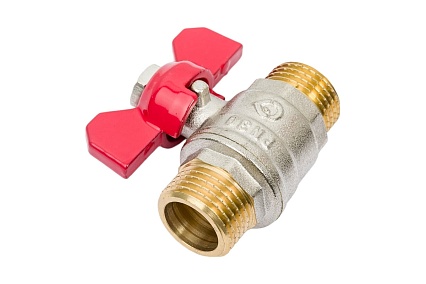 Шаровой кран AV Engineering 1/2" PN30 с наружной резьбой бабочка AVE142012