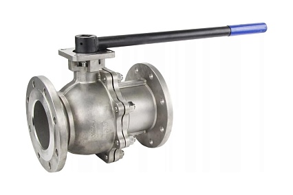 Шаровой кран DN.ru КШФП.316.200 Ду 125 Ру16 с ISO-фланцем и рукояткой D160-04813