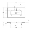 Раковина BelBagno 70 см BB700/390ETL