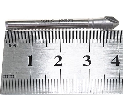 Зенкер конический 3-х канавочный (5х40 мм; хвостовик 4 мм; HSS) Bucovice Tools 741050