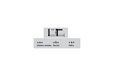 Струбцина BESSEY чугунная 200/100, 5.5 кН, 2К ручка BE-TPN20BE-2K