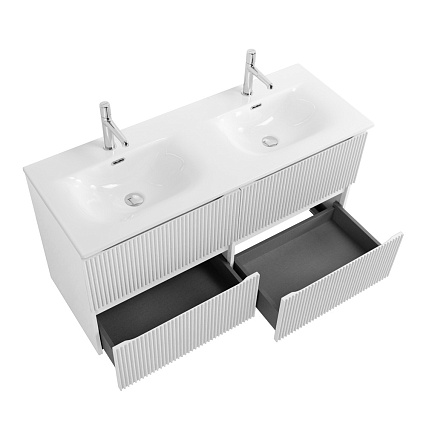 Тумба с раковиной BelBagno Uno 120 см, 4 ящика, Bianco Opaco