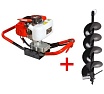 Мотобур Eco GD-52 + бур почвенный ф200x800x20мм (ED-200) GD-52A2
