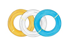 Гофрированная труба Lavita нержавеющая сталь, термообработанная, в белой п/э оболочке HFP 15A