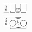 Держатель для стакана WasserKRAFT Ammer K-7028D матовый хром