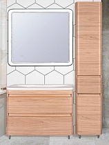 Мебель для ванной Style Line Атлантика 80 см напольная, ясень перламутр