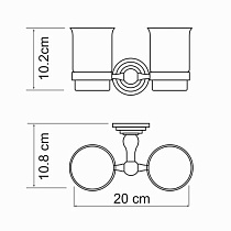 Держатель для стакана WasserKRAFT Ammer K-7028D матовый хром