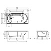 Акриловая ванна Am.Pm X-Joy W94A-140-070W-A 140x70 см