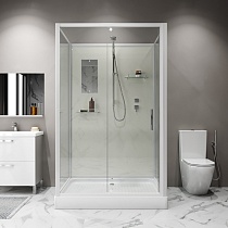 Душевая кабина Niagara Standart ST100/80/15Q/BK 100x80 стекло прозрачное, без крыши, без г/м