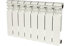Биметаллический радиатор Rommer Profi BM 350 BI350-80-80-130 8 секций RAL9016 86631