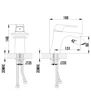 Смеситель для раковины Lemark Unit LM4546C