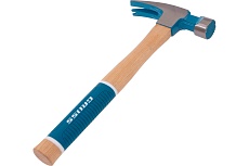 Молоток-гвоздодер Gross 680 г, угол 75, магнит, обрезиненная рукоятка american hickory 10425