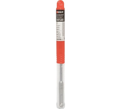 Бур по бетону 10x210 мм, SDS-plus (4 резца) Professional EKF db-10-210-4x4-ue