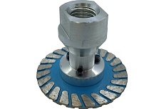 Диск алмазный отрезной Турбо с фланцем 50 мм, М14 TRIO-DIAMOND FHQ440
