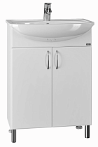Тумба с раковиной Санта Сити 60 см белый