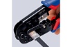 Пресс-клещи для штекеров Knipex RJ (Western), 2 гнезда, RJ 11/12, RJ 45, 190 мм, KN-975110SB
