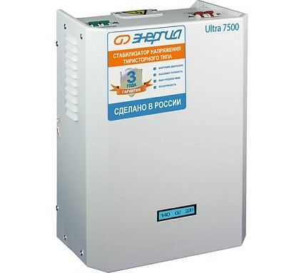 Тиристорный стабилизатор Энергия 7500 ВА Ultra Е0101-0103