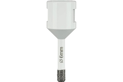 Коронка алмазная по керамограниту 6 мм, M14 на УШМ Diamond Industrial DIDKVP06M14