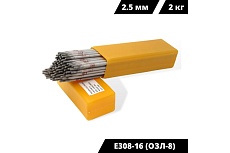 Электроды сварочные по нержавеющей стали E308-16 (ОЗЛ-8) 2.5 мм, 2 кг SvarCity электродыE308-16/2,5/2кг