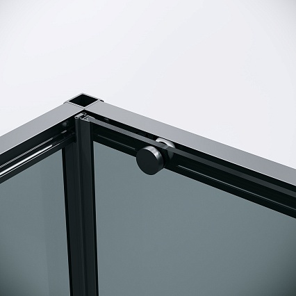 Душевой уголок Grossman Galaxy 120.K33.01.1490.21.10 140x90 тонированный, черный матовый