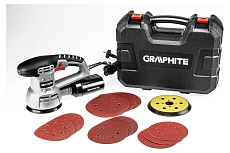 Эксцентриковая шлифовальная машина Graphite 430Вт, диск 125/150 мм 59G347