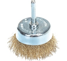 Кордщетка чашеобразная латунная для дрели 63 мм, в блистере Rockforce RF-BCR025(29064)