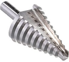 Ступенчатое сверло по металлу КУРС HSS 9 ступеней 9-36 мм 36404