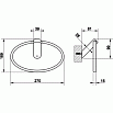 Полотенцедержатель Gessi Ovale 25709.031 кольцо