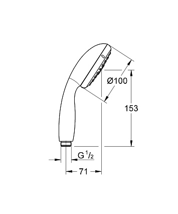 Душевая лейка Grohe Tempesta New 28261002