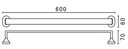 Полотенцедержатель Art&Max Ovale AM-E-4024B хром