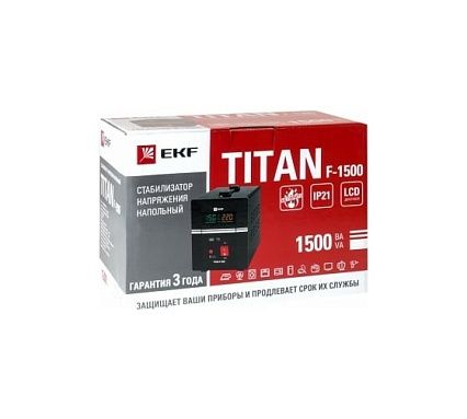 Стабилизатор напряжения EKF TITAN F-1500 напольный PROxima stab-f-1500