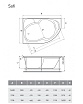 Акриловая ванна Relisan Sofi 170x90 см L Гл000026214