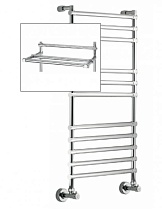 Полотенцесушитель водяной Margaroli Sole 464-11 хром с полкой