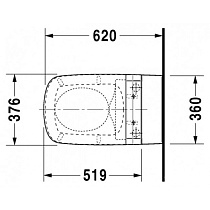 Подвесной унитаз Duravit DuraStyle 2537590000