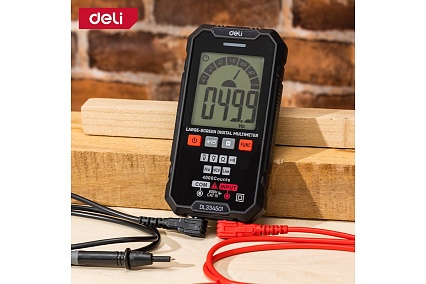 Многофункциональный цифровой мультиметр Deli DL334501 (напряжение 0.06-600 В, сила тока 0.006-0.6 А, сопротивление 40 МОм) 134671