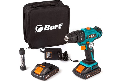 Аккумуляторная дрель-шуруповерт Bort BAB-18Ix2Li-FD 91275998