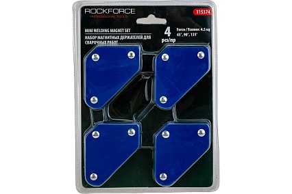Набор магнитных держателей для сварочных работ 4 шт Rockforce RF-115374 16095