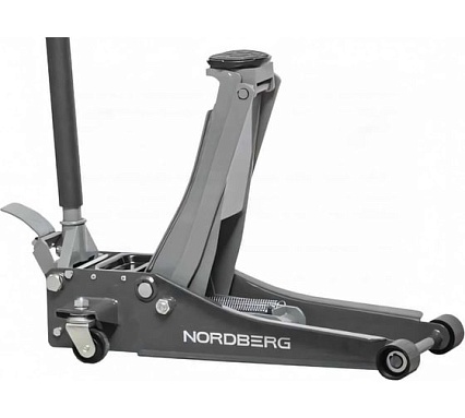 Подкатной домкрат Nordberg 3 т, супернизкий подхват, педаль N32032G