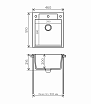 Кухонная мойка Polygran Argo-460 песочный №302 46 см