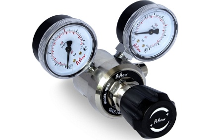 Регулятор давления 1.5 бар, NPT 1/4" внутренняя, никелированная латунь, мембрана из эластомера A-Flow RPA4DP-PD-1,5-F4N